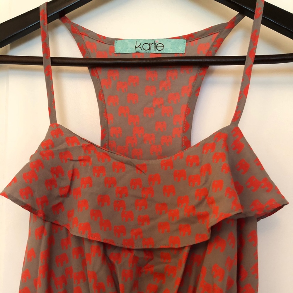 Karlie elephant print dress